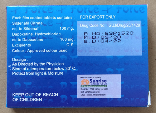 必利吉P-Force|超級雙效威而鋼|加強版|藍P|普力吉|印度必利吉|治療陽痿早洩 - Image 3