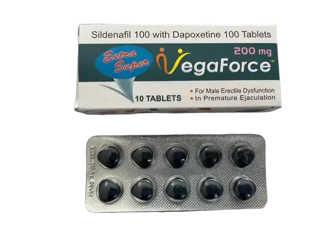 VegaForce 藍蝌蚪雙效片威而鋼雙效片 超強雙效偉哥增硬持久 香港總代理 200mg 10顆/盒